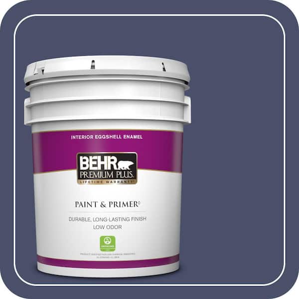 BEHR PREMIUM PLUS 5 gal. #PPU15-18 Vintage Velvet Eggshell Enamel Low Odor Interior Paint & Primer