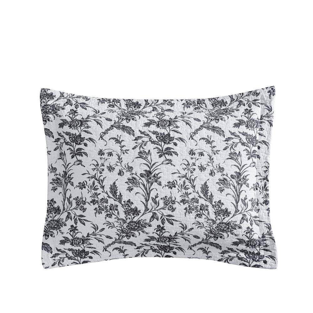 Amberley Black and White Reversible Cotton Quilt Set