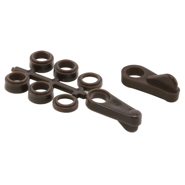 Prime-Line Flush to 7/16 in. Plastic Bronze Universal Screen Clip (4-pack)