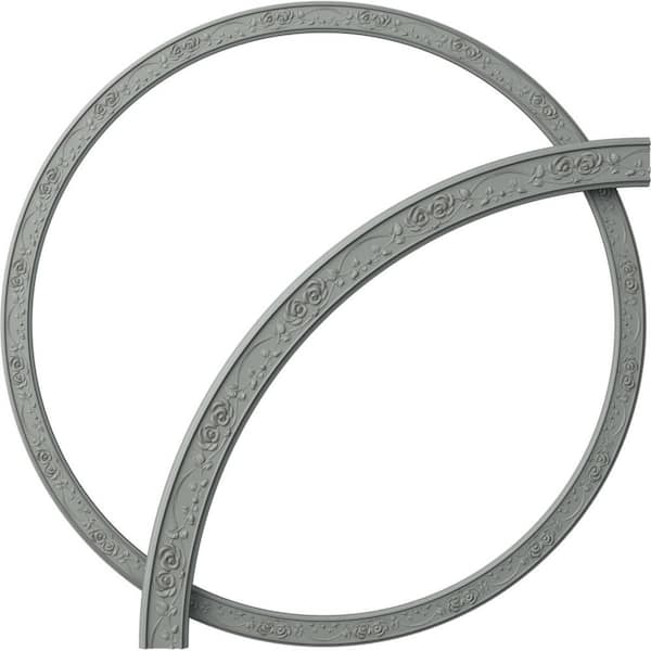 Ekena Millwork 64 in. Rose Ceiling Ring (1/4 of Complete Circle)