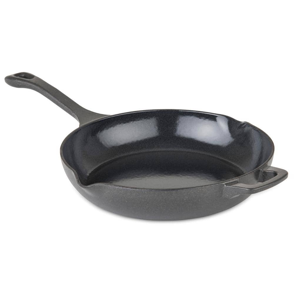 Black Enameled Cast Iron Multi-Use Chef's Pan
