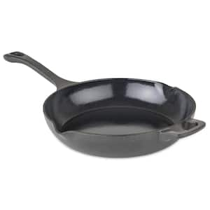 Cast Iron 10.5 inch Chef's Fry Pan with Spouts