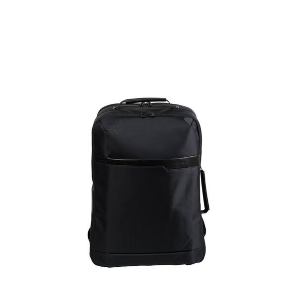 CHAMPS Onyx Collection 17.5 in., Black Nylon Travel Backpack with