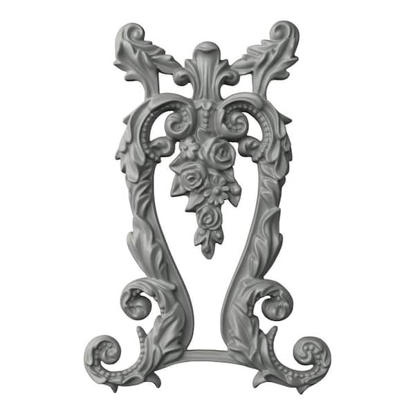 Ekena Millwork 1.00 in. x 9.875 in. x 5.875 in. Polyurethane Applique and Onlay Moulding