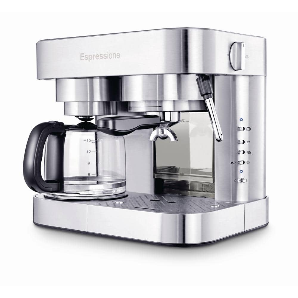 Espressione 10-Cup Stainless Steel Coffee Maker and Espresso