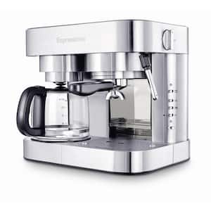 10-Cup Stainless Steel Coffee Maker and Espresso Machine