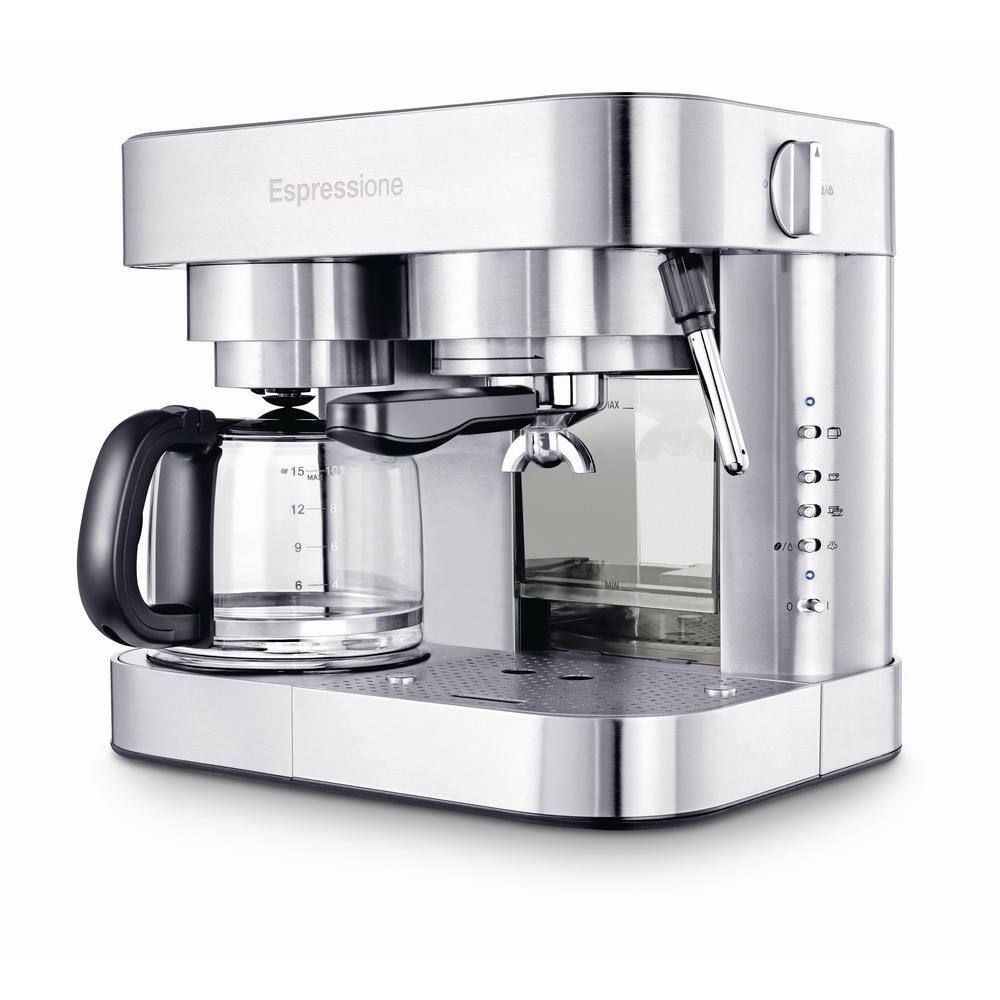 Espressione  10-Cup Stainless Steel Coffee Maker and Espresso Machine - 1