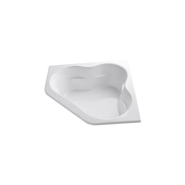 KOHLER Tercet 5 ft. Acrylic Oval Drop-in Whirlpool in White