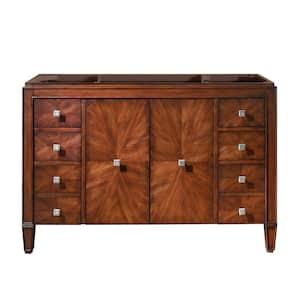 Brentwood 49 in. W x 22 in. D x 34 in. H Vanity Cabinet Only in New Walnut