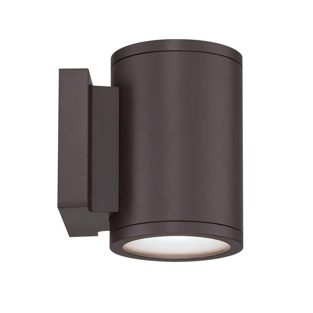 Bronze Cylinder Dimmable Energy Star Sconce