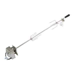 32 in. Stainless Steel Rotisserie Grilling Kit with Motor