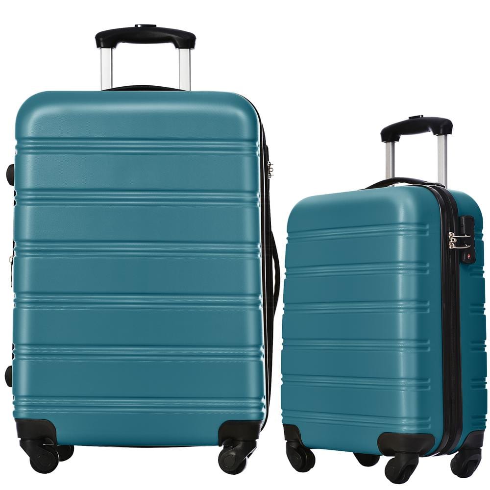 Xzkai 2-Piece Dark Green Spinner Wheels Luggage Set Cai-LUG-12 - The ...