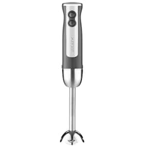 Immersion Blender Handheld with High-Power Turbo Mode -800-Watt Gray