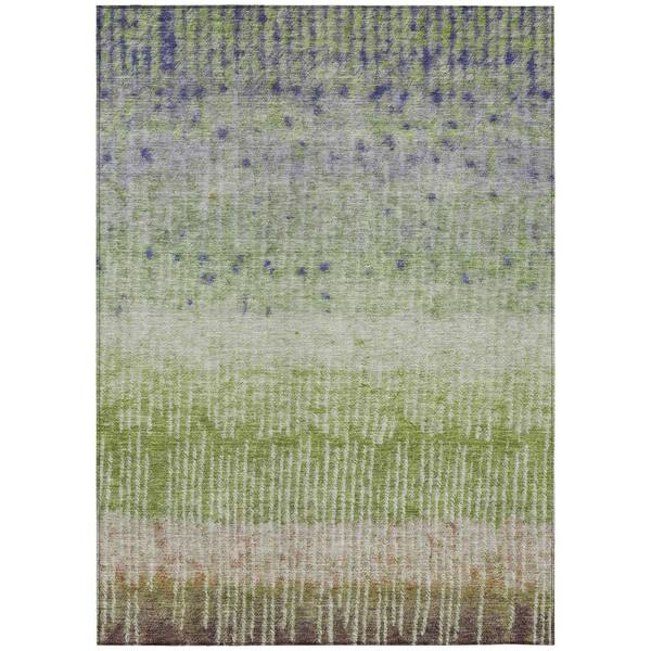 Chantille Machine Washable Indoor/Outdoor Abstract ACN2811 Green 10 ft. x 14 ft. Area Rug
