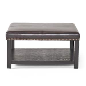 Julia Brown Bench with Rack
