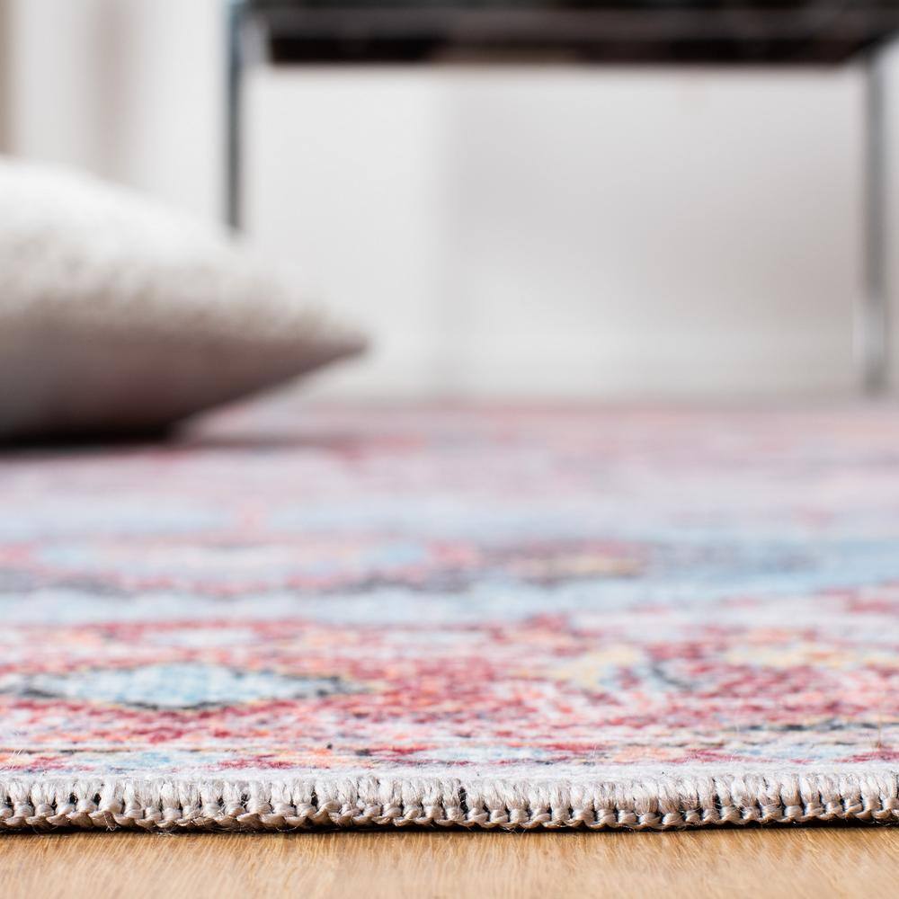 Handmade Red Viscose Chenille 4' x 6' Rectangular Rug