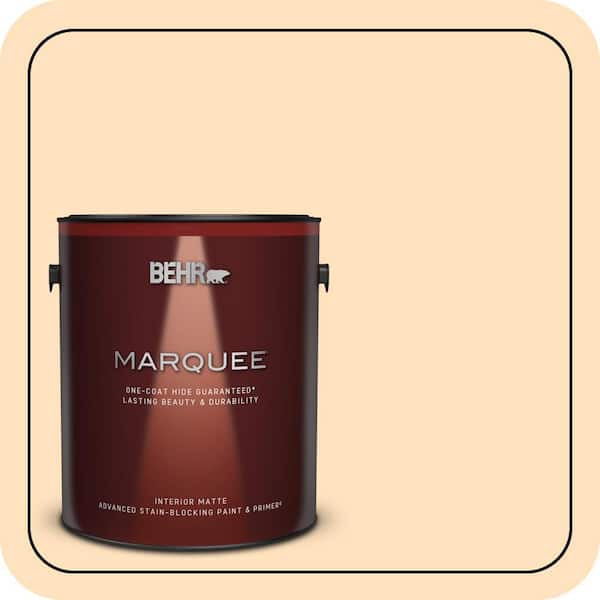 BEHR MARQUEE 1 gal. #310C-2 Orange Glow Matte Interior Paint & Primer