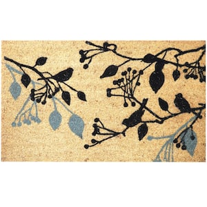 Chirping Birds 30 in. x 18 in. Coir Door Mat