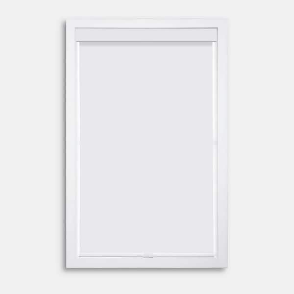 White Cordless Room Darkening Polyester Roller Shade 35 in. W x 72 in. L