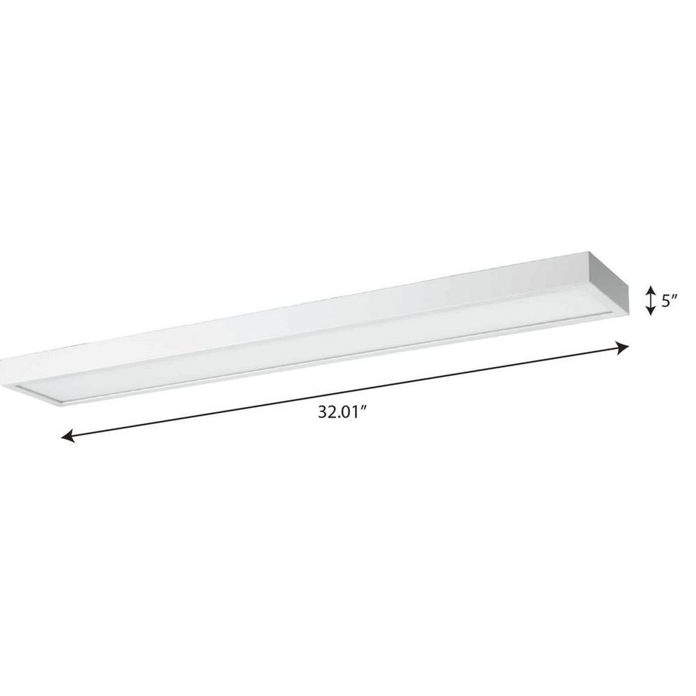 Satin White LED Bath & Vanity Light with Frosted Diffuser
