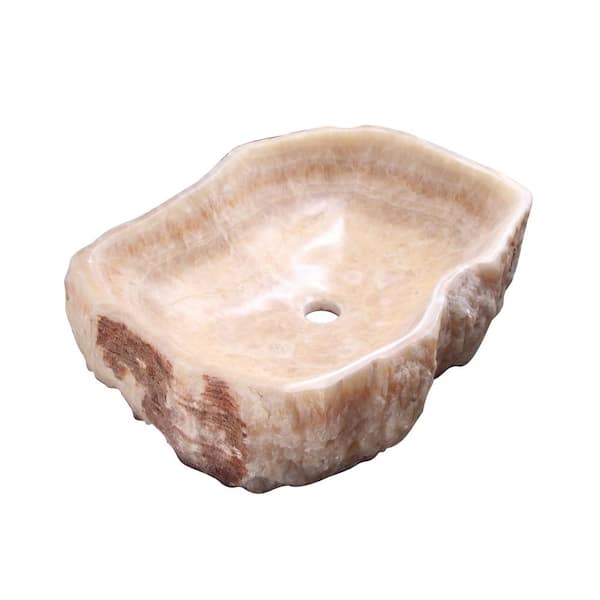 Barclay Products Kaba Vessel Sink in Honey Onyx