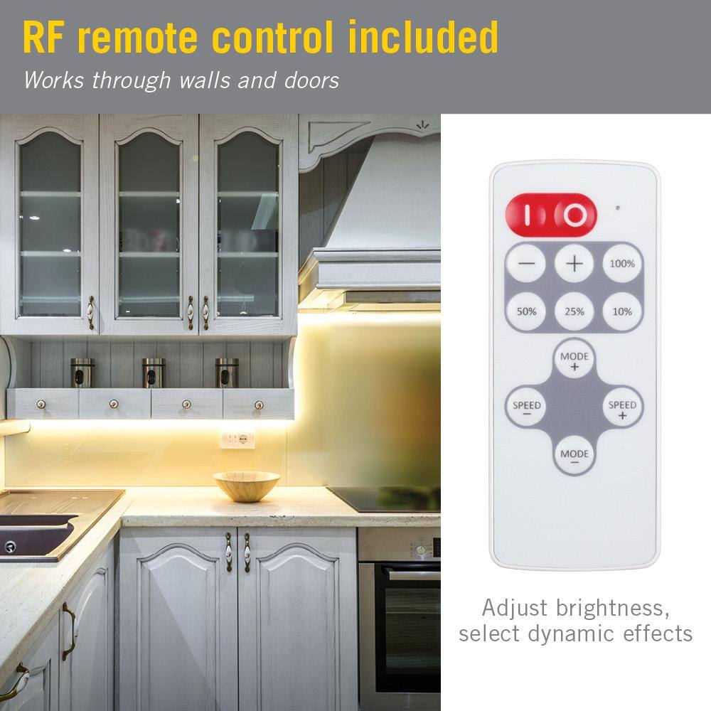 Compact White Wireless LED Strip Light Controller