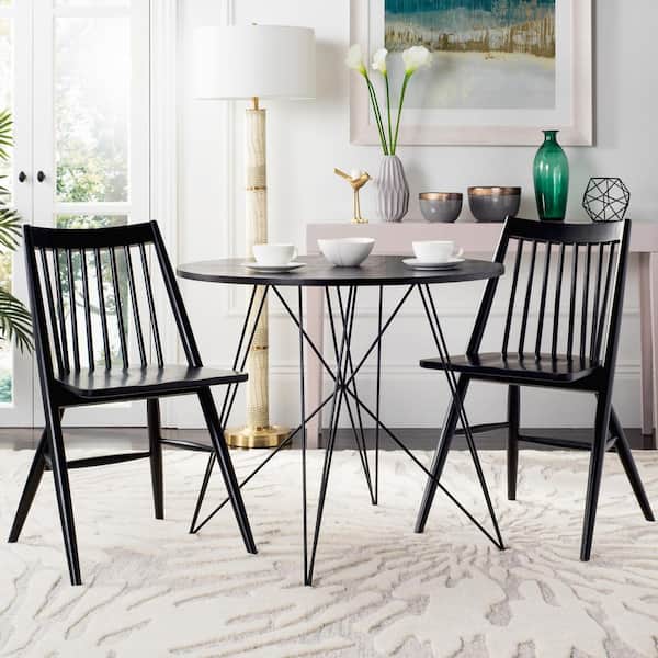 Wren Black 19 in. Dining Chair (Set of 2)
