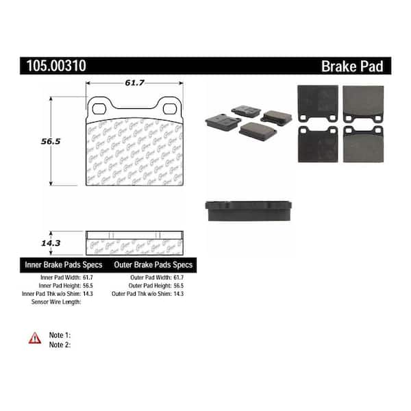 Centric Parts Disc Brake Pad Set