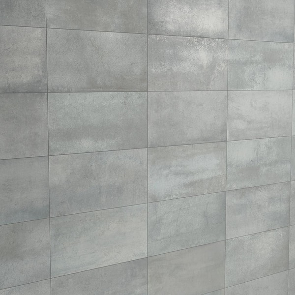 Ivy Hill Tile Forge Smoke 24 in. x 12 in. Matte Porcelain