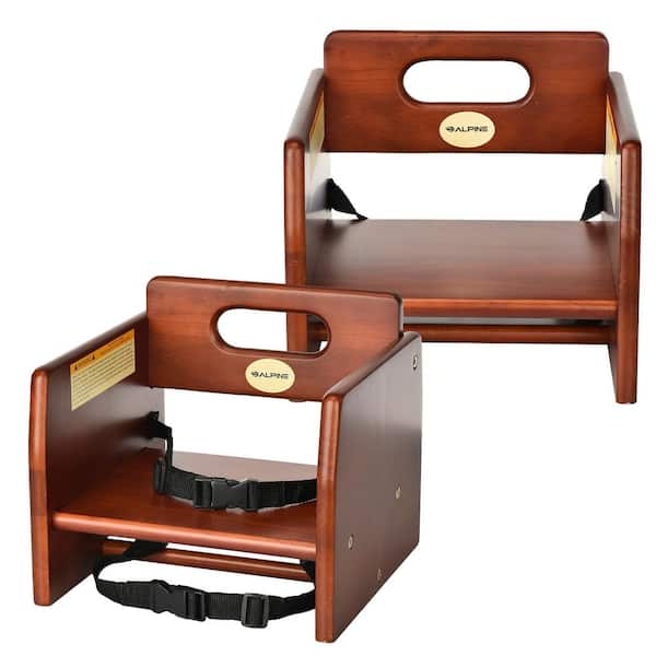 Alpine Industries Children's Booster Seat in Mahogany (2-Pack)