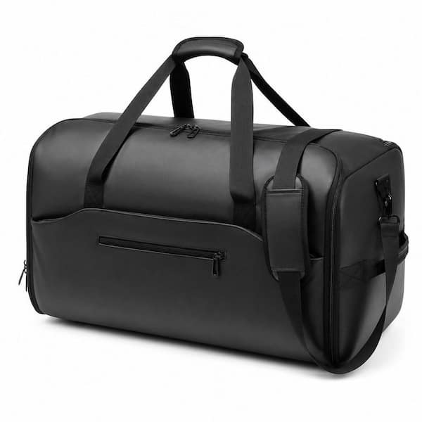 45L Carry on Convertible Garment Duffle bag with Shoulder Strap, 3-in-1 Convertible, Water Resistant, in Black