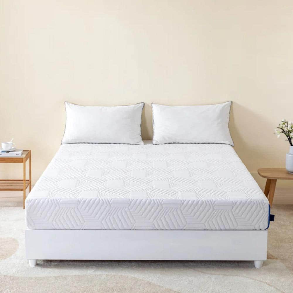 Ego Blue California King Medium Gel Memory Foam 10 in. Bed-in-a-Box Mattress -  MLILY, MES100CK0RFT