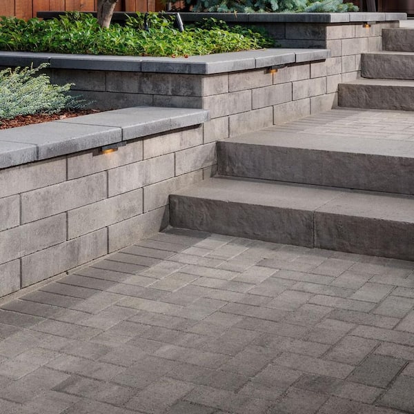 shetokyo Taylor-Charcoal サイズ1 Oldcastle 8 in. x 4 in. x 1.75 in. Gray/Charcoal Concrete Holland