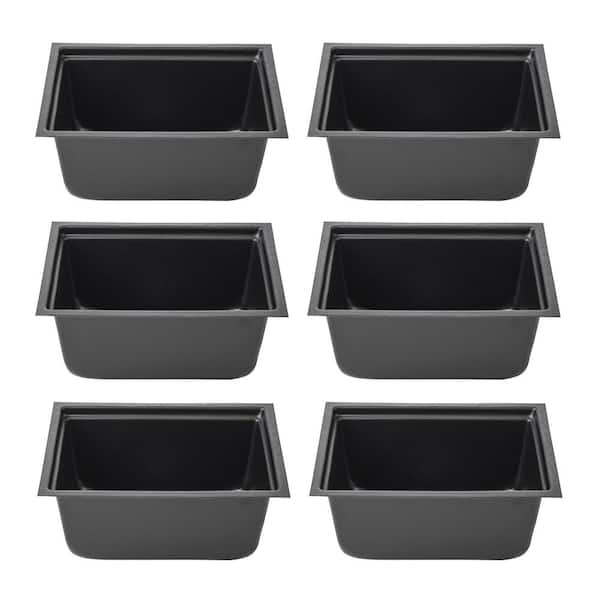 AMERICAN BUILT PRO 14 in. Black Plastic Multi-Purpose Utility Tub (6-Pack)