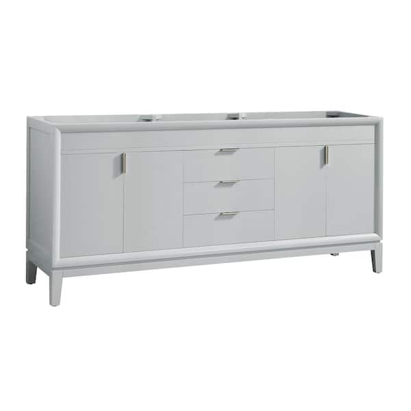 Emma 72 in. W x 21.5 in. D x 34 in. H Bath Vanity Cabinet Only in Dove Gray