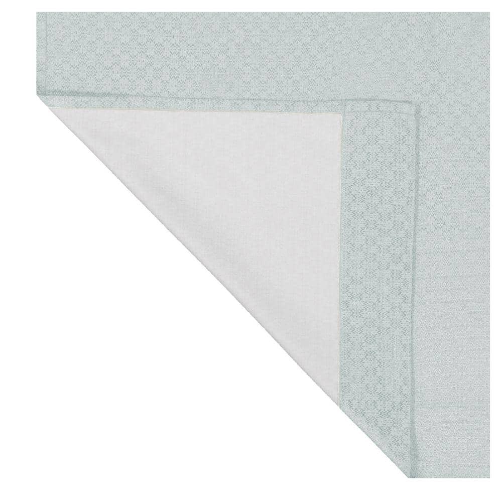 River Blue Ground Length Cotton Polyester Blackout Window Panel