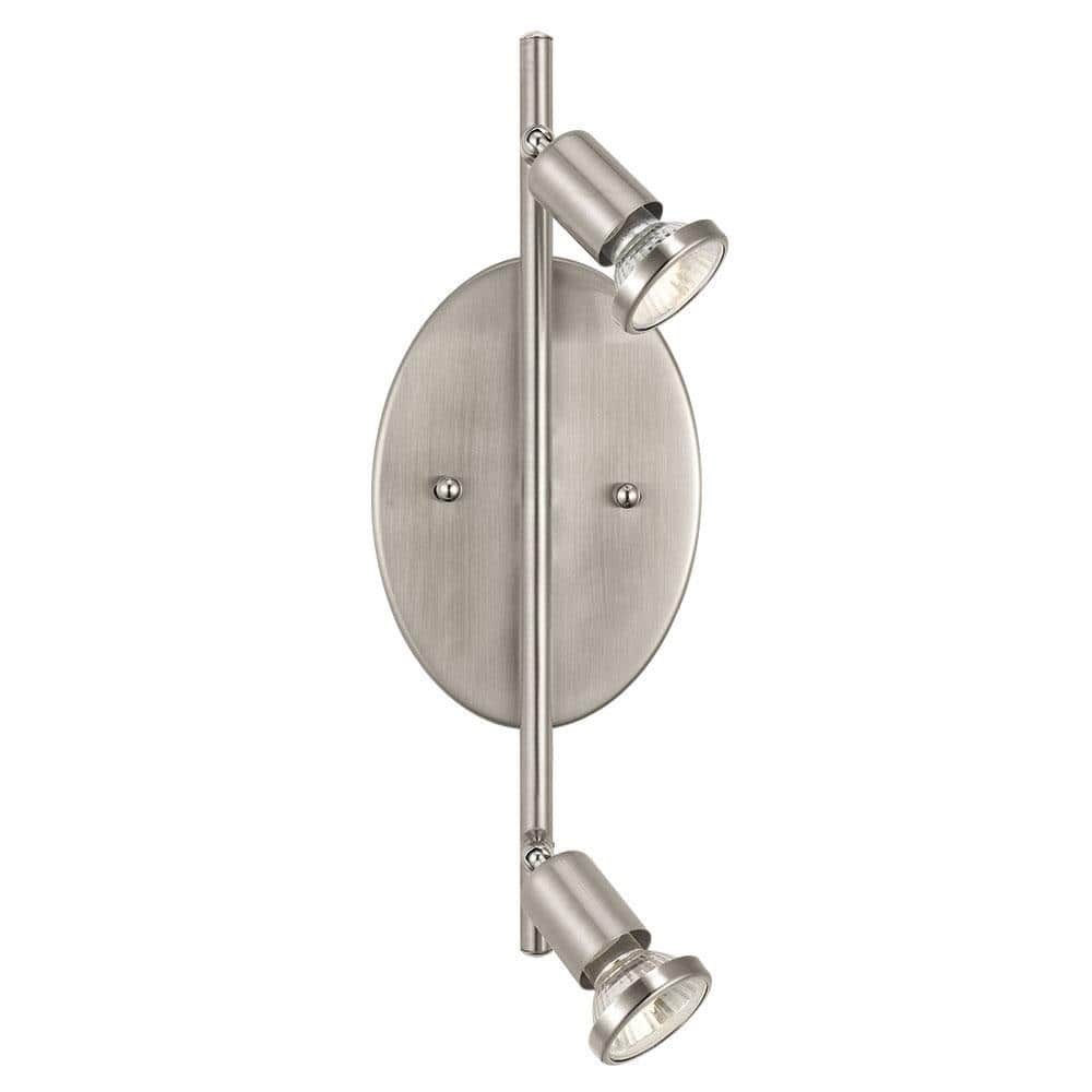 Buzz 2-Light Matte Nickel Track Light