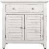Hanover Palm City Rustic White Accent Storage Chest with 1-Drawer,  2-Shutter Doors and Hidden Shelf 32 in. x 32 in. x 18 in. HLR008-WHT - The  Home Depot