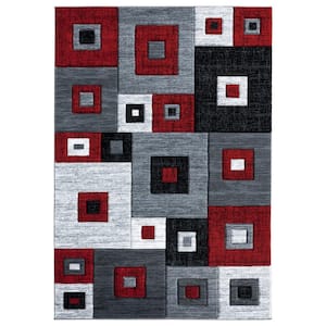 Bristol Cicero Red 7 ft. 10 in. x 10 ft. 6 in. Area Rug