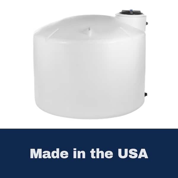 VPC 1550 Gal. White Polyethylene Vertical Water Storage Tank 1.5