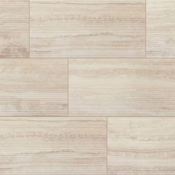 Daltile Calligo Tusk 12 in. x 24 in. Glazed Ceramic Fluted Wall Tile (15.56 sq. ft./case)