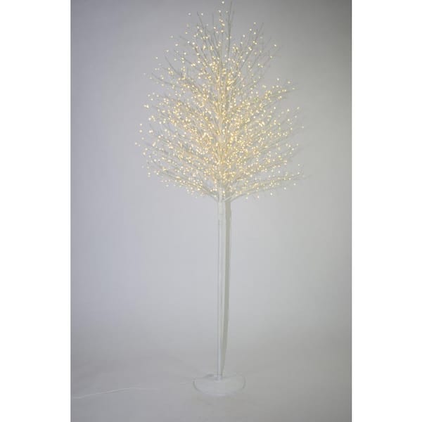 210 cm Micro Dot White Tree