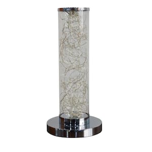 13 in. Exposed Multicolored Integrated LED Namiri Column Table Lamp