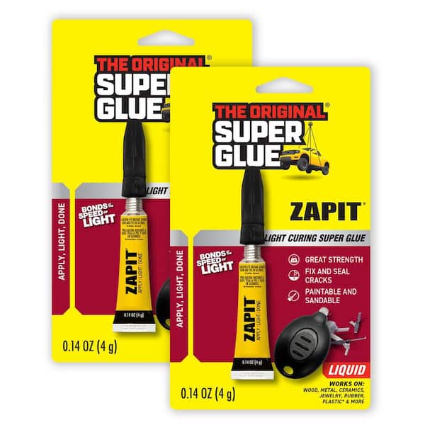 ZAP IT 4 gr. Yellow Light Curing Instant Adhesive (2-Pack)