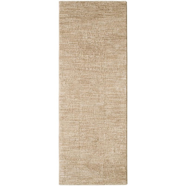 Masterpiece 10 ft. x 11 ft. Beige/Tan Solid Color Indoor Runner