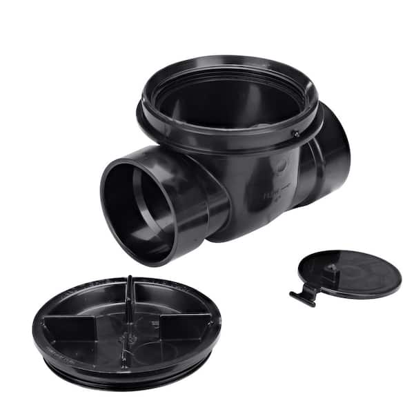 NDS ABS Air Admittance Valve Backwater Valve, 4 in. Black 475