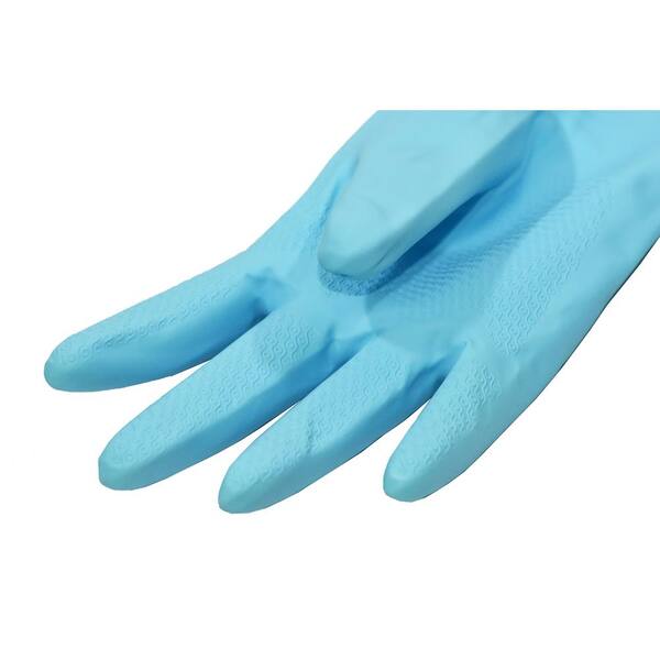 Details about   G & F Finnhomy Household Gloves Latex 2 Pair Free Cleaning with Soft Fiber 