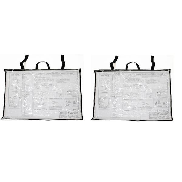 36 in. x 48 in. Large Document Protection Blueprint Plan Holder (2-Pack)