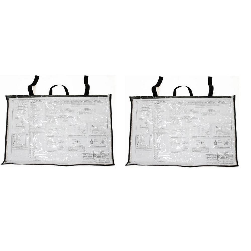 36 in. x 48 in. Large Document Protection Blueprint Plan Holder (2-Pack)
