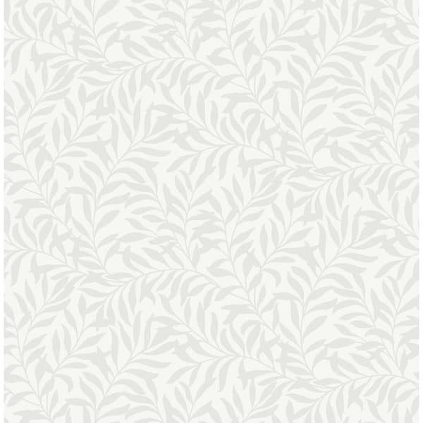 Brewster Home Fashions Salix Silver Leaf Non Woven Wallpaper M1666 ...